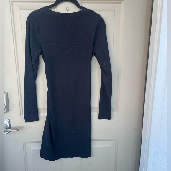 TAHARI Front-Tie Sweater Dress - Picture 3 of 3